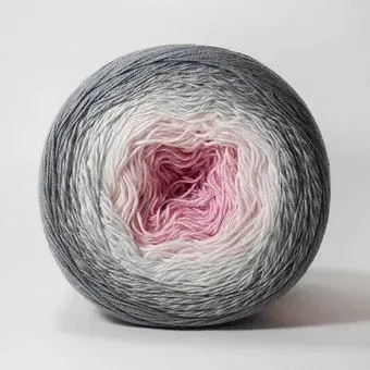 Yarnart Flowers 293 250 г 1000 м (серый; белый; розовый)