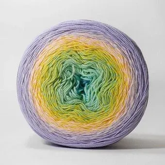 Yarnart Flowers 285 250 г 1000 м (сиреневый; розовый; желтый; зеленый; голубой)