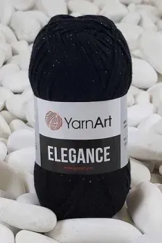 Yarnart Elegance 104 50 г 130 м (черный)
