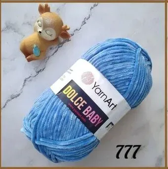 Yarnart Dolce Baby 777 50 г 85 м (голубой/гиацинт)
