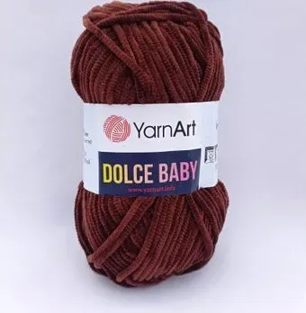 Yarnart Dolce Baby 775 50 г 85 м (коричневый)