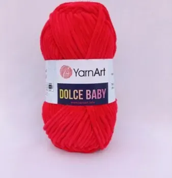 Yarnart Dolce Baby 748 50 г 85 м (красный)