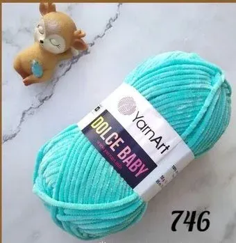Yarnart Dolce Baby 746 50 г 85 м (бирюза)