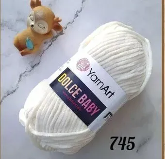 Yarnart Dolce Baby 745 50 г 85 м (молочный)