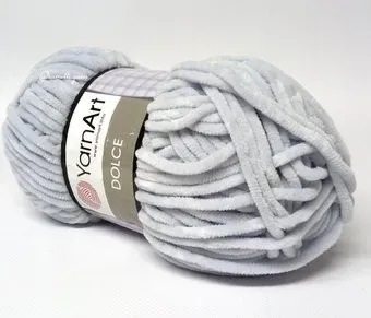 Yarnart Dolce 100% микрополиэстер 776 100 г (120 м, светло-серый)