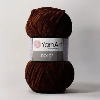 Yarnart Dolce 100% микрополиэстер 775 100 г (120 м, горький шоколад/коричневый)