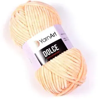 Yarnart Dolce 100% микрополиэстер 773 100 г (120 м, персик)
