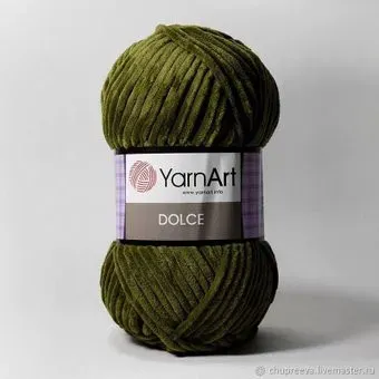 Yarnart Dolce 100% микрополиэстер 772 100 г (120 м, черепаха)