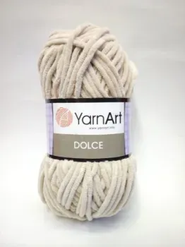 Yarnart Dolce 100% микрополиэстер 771 100 г (120 м, светлый бежевый)