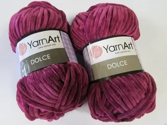 Yarnart Dolce 100% микрополиэстер 766 100 г (120 м, бордовый)