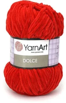 Yarnart Dolce 100% микрополиэстер 748 100 г (120 м, красный)