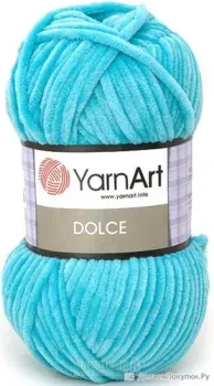 Yarnart Dolce 100% микрополиэстер 746 100 г (120 м, лазурный)