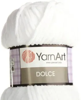 Yarnart Dolce 100% микрополиэстер 741 100 г (120 м, белоснежный)
