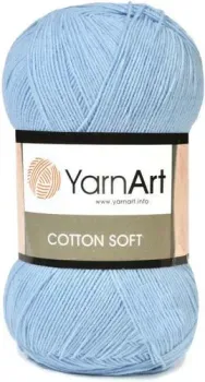 Yarnart Cotton Soft 75 100 г 600 м (светло-голубой)