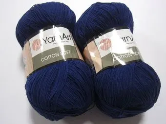 Yarnart Cotton Soft 54 100 г 600 м (темно-синий)