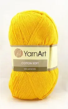 Yarnart Cotton Soft 35 100 г 600 м (желтый)