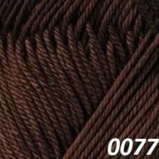 Yarnart Begonia 100% мерсеризованный хлопок 77 50 г (169 м, шоколад)