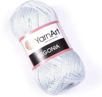 Yarnart Begonia 100% мерсеризованный хлопок 54462 50 г (169 м, серебро)