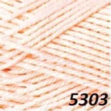 Yarnart Begonia 100% мерсеризованный хлопок 5303 50 г (169 м, нежный персик)