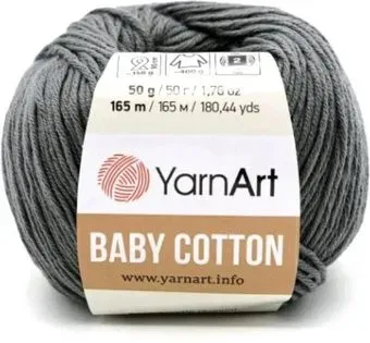 Yarnart Baby Cotton 454 50 г 165 м (темно-серый)