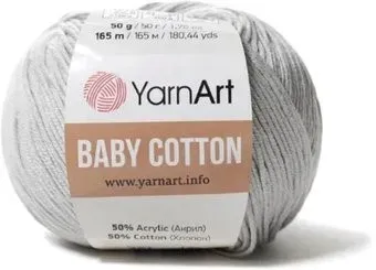 Yarnart Baby Cotton 451 50 г 165 м (светло-серый)