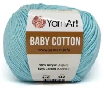 Yarnart Baby Cotton 446 50 г 165 м (светлая бирюза)