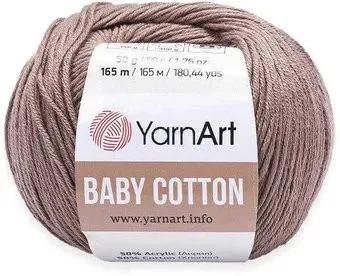 Yarnart Baby Cotton 407 50 г 165 м (темный бежевый)