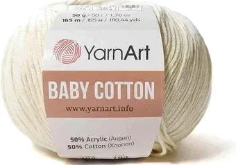 Yarnart Baby Cotton 402 50 г 165 м (крем)