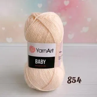 Yarnart Baby 100% акрил 854 50 г (150 м, пудра)