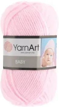 Yarnart Baby 100% акрил 853 50 г (150 м, светло-розовый)