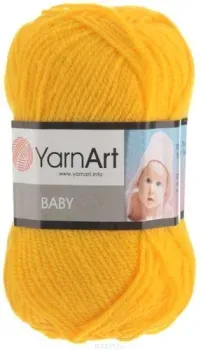 Yarnart Baby 100% акрил 32 50 г (150 м, шафран)