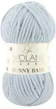 Wolans Yarns Bunny Baby 49 100 г 120 м (серо-голубой, 5 мотков)