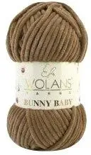 Wolans Yarns Bunny Baby 41 100 г 120 м (коричневый, 5 мотков)