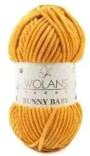 Wolans Yarns Bunny Baby 37 100 г 120 м (горчица, 5 мотков)