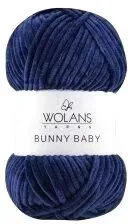 Wolans Yarns Bunny Baby 17 100 г 120 м (темно-синий, 5 мотков)