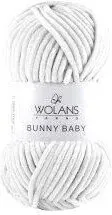 Wolans Yarns Bunny Baby 01 100 г 120 м (белый, 5 мотков)