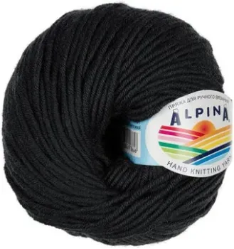 Alpina Yarn Alpina Margo 50 г 75 м №002 (черный)