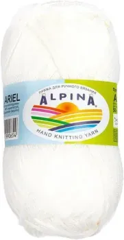 Alpina Yarn Alpina Ariel 50 г 150 м №001 (белый)