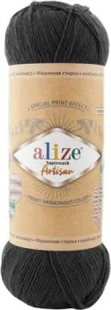 Alize Superwash Artisan 60 100 г 420 м (черный)