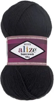 Alize Superwash 60 100 г 420 м (черный)