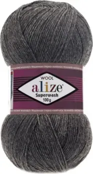 Alize Superwash 182 100 г 420 м (средне-серый меланж)