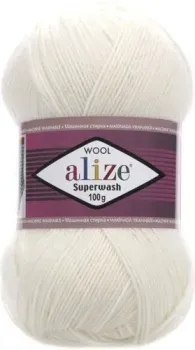 Alize Superwash 01 100 г 420 м (кремовый)