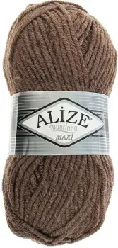 Alize Superlana Maxi 240 (100 м, коричневый меланж)