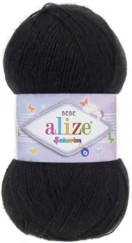 Alize Sekerim Bebe 60 (320 м, черный)