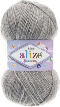 Alize Sekerim Bebe 21 (320 м, серый меланж)