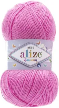 Alize Sekerim Bebe 157 (320 м, ярко-розовый)
