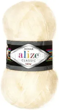 Alize Mohair Classic 01 (200 м, кремовый)