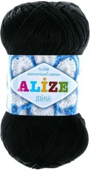 Alize Miss 60 50 г 280 м (черный)