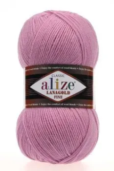 Alize Lanagold fine 98 100 г 390 м (розовый)