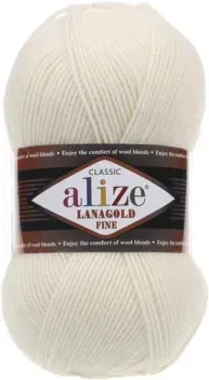 Alize Lanagold fine 62 100 г 390 м (молочный)